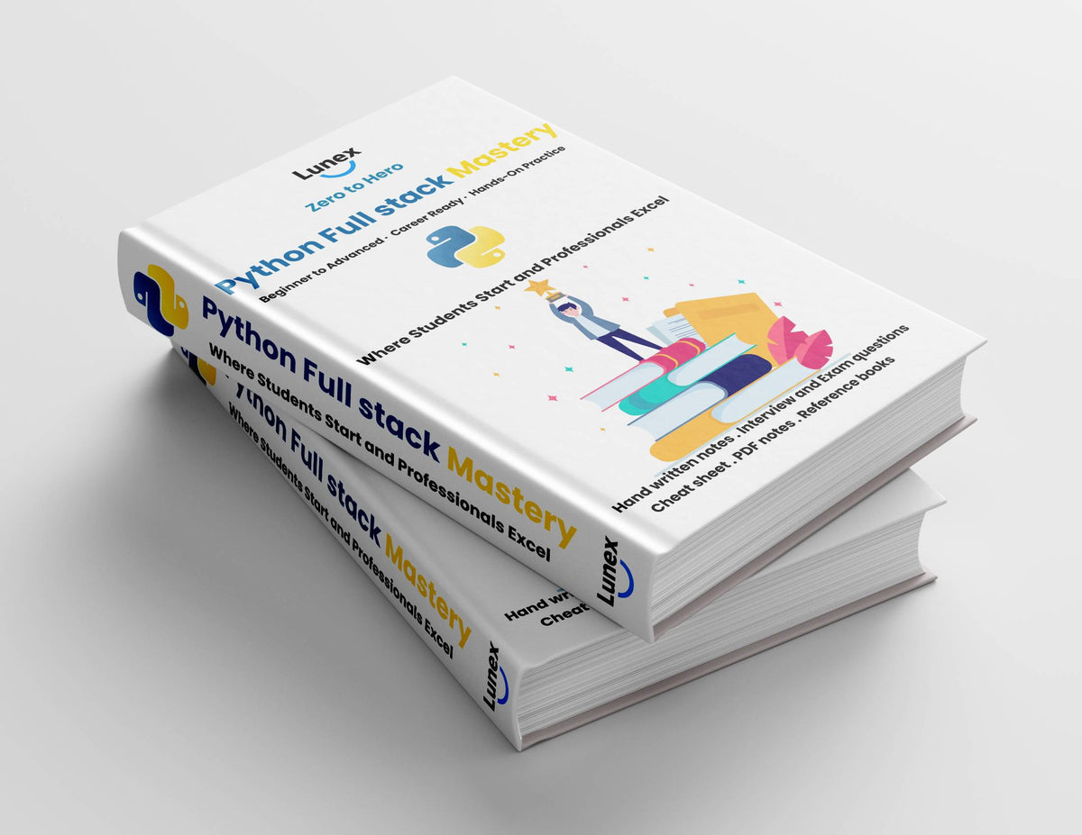 Python Full stack Mastery: Complete Learning Guide – Lunex